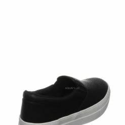 Soda New Croft Perforated Padded Platform Sneaker - Slip On Slide In Athleisure Loafers