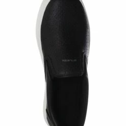 Soda New Croft Perforated Padded Platform Sneaker - Slip On Slide In Athleisure Loafers