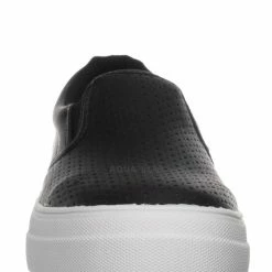 Soda New Croft Perforated Padded Platform Sneaker - Slip On Slide In Athleisure Loafers