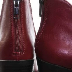 Soda Durable Stack Block Heel Ankle Booties W Side Slit Opening New