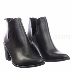 Soda Durable Stack Block Heel Ankle Booties W Side Slit Opening New