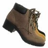 Soda New EquityIIH Childrens Block Heel Work Boot - Kid Heavy Lace Up Combat Hiking Shape