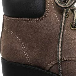 Soda New EquityIIH Childrens Block Heel Work Boot - Kid Heavy Lace Up Combat Hiking Shape