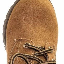 Soda New EquityIIH Childrens Block Heel Work Boot - Kid Heavy Lace Up Combat Hiking Shape