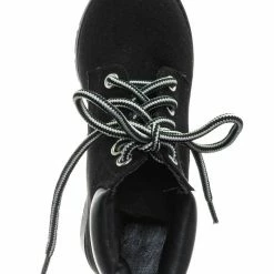 Soda New EquityIIH Childrens Block Heel Work Boot - Kid Heavy Lace Up Combat Hiking Shape