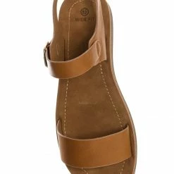 Soda Gospel Wide Flexible Yoga Rubber Padded Sandal - Comfortable Insole Flat Sandal