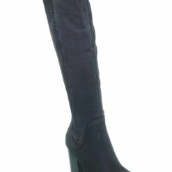Soda New Hickory Knee High Western Boots - Womens Braided Side Zipper Chunky Block Heel