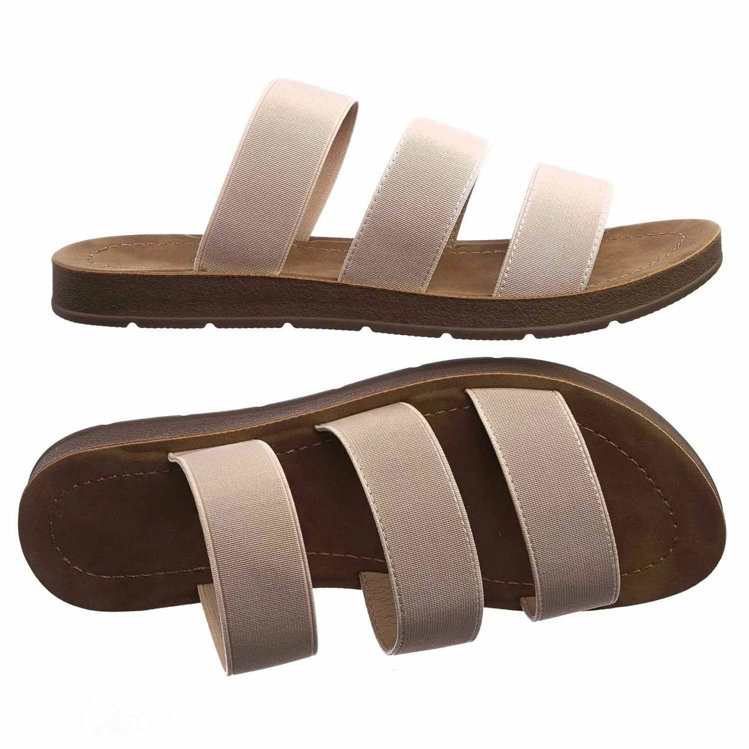 Soda Hoping Soft Foam Slide In Slippers W Elastic Band