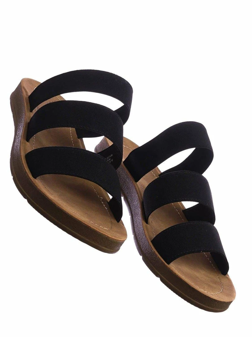 Soda Hoping Soft Foam Slide In Slippers W Elastic Band