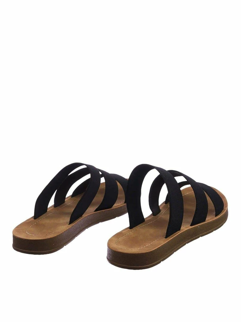 Soda Hoping Soft Foam Slide In Slippers W Elastic Band