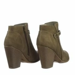 Soda New House Fashion Western Bikers Motorcycle Block Heel Ankle Bootie W Belt