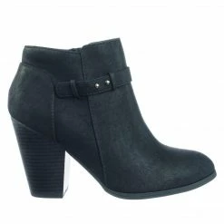 Soda New House Fashion Western Bikers Motorcycle Block Heel Ankle Bootie W Belt