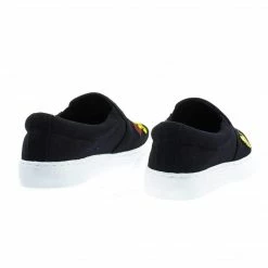 JoyPop Cotton By Soda, Slip On Sneaker W Graphic Embroidered Patched W White Platform Sole New