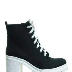 Soda Ketch Ankle High Lace Up Booties - Womens Platform Block Heel Shoes New