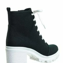 Soda Ketch Ankle High Lace Up Booties - Womens Platform Block Heel Shoes New