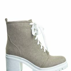 Soda Ketch Ankle High Lace Up Booties - Womens Platform Block Heel Shoes New