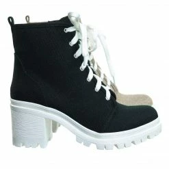 Soda Ketch Ankle High Lace Up Booties - Womens Platform Block Heel Shoes New