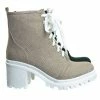 Soda Ketch Ankle High Lace Up Booties - Womens Platform Block Heel Shoes New