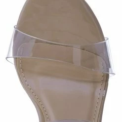 Soda Known Clear Acrylic Platform Heel Sandal - Womens Cinderella Neon Clear Slipper