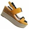 Soda Listen Two Tone Double Strap Wedge - Womens Summer Open Toe Heel Sandals New