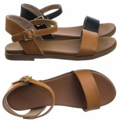 Soda New Meadow Super Comfortable Flexible Soft Rubber Padded Insole Women's Flat Sandal