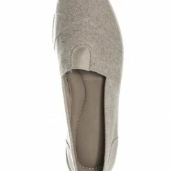 Soda New Obji Soft Flexible Slip On Sneaker - Unisex Round Toe Linen Canvas Shoe