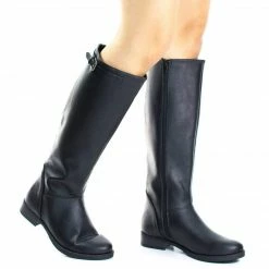 New Pace By Soda, Equestrian Fashion Riding Boots W Block Heel & Top Strap