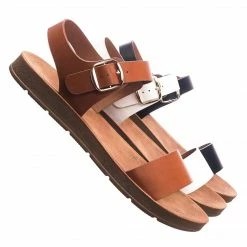 Soda New Plenty Soft Flexible Open Toe Flat Sandal On Lightweight Foam Outsole