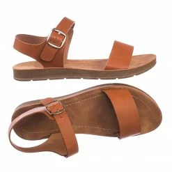 Soda New Plenty Soft Flexible Open Toe Flat Sandal On Lightweight Foam Outsole