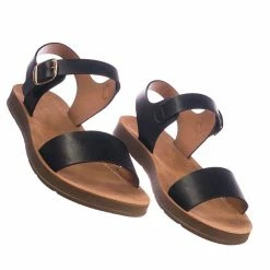 Soda New Plenty Soft Flexible Open Toe Flat Sandal On Lightweight Foam Outsole