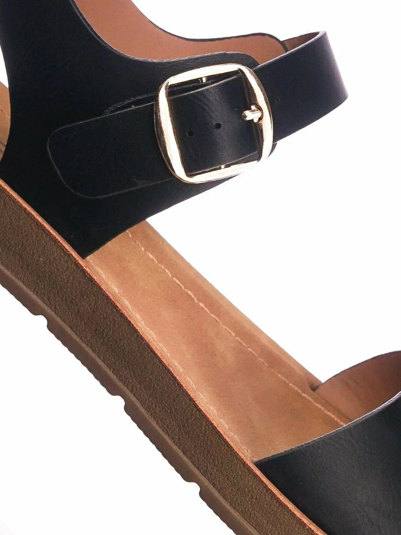 Soda New Plenty Soft Flexible Open Toe Flat Sandal On Lightweight Foam Outsole