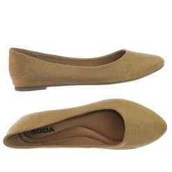 Soda Redbud Ballet Pointy Toe Slip On Flats - Women Fashion Slipper Ballerina Shoes New