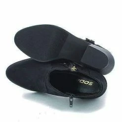 Rowley By Soda, Women's Western Pointy Toe Fringe Stacked Heel Ankle Bootie