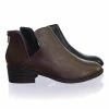 Soda Testing Double Side Slit Cutout Ankle Bootie W Low Block Heel
