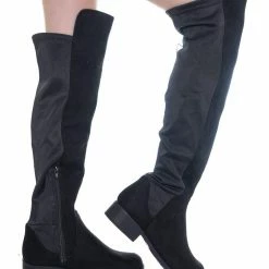 Soda Twisty Over Knee Pull On Boots - Womens Thigh High Engineered Slouch Boots New