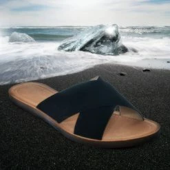 Soda Type Foam Padded Slide Sandals - Slip On Comfortable Slippers