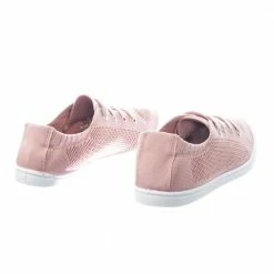 Zubin By Soda Rubber Sole Soft Comfortable Canvas Crochet Woven Elastic Flat Sneaker