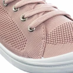 Zubin By Soda Rubber Sole Soft Comfortable Canvas Crochet Woven Elastic Flat Sneaker