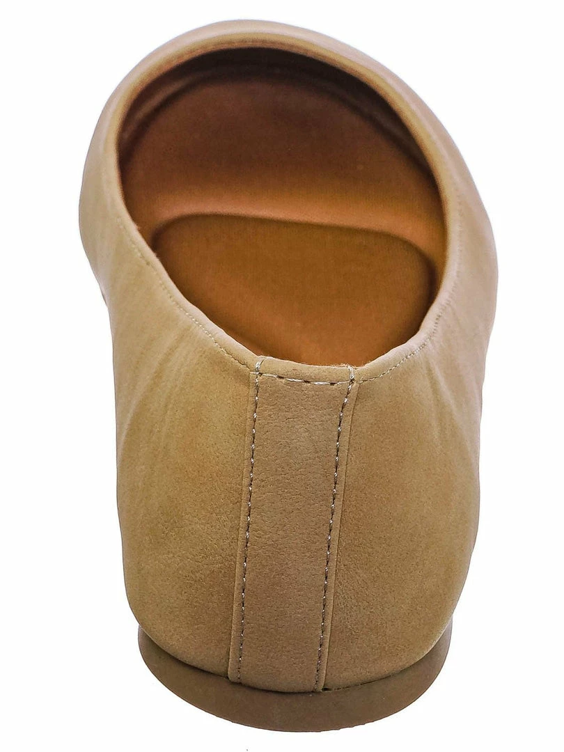 Soda Kreme Foam Padded Round Toe Ballet Flat - Womens Ballerina Loafer Shoes New