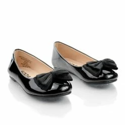 Speed Limit 98 New JessieIIS Children Girl Flat Ballet Flats - Kids Bow Satin Round Toe Slipper