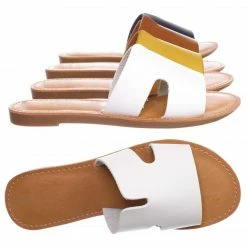 Speed Limit 98 New Salvia2 Girls Slip On Flat Slipper Sandal - Kids Children Horsehoe Open Toe Shoe