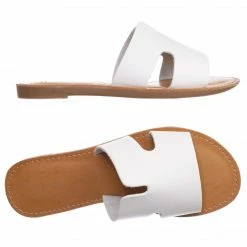 Speed Limit 98 New Salvia2 Girls Slip On Flat Slipper Sandal - Kids Children Horsehoe Open Toe Shoe