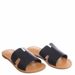 Speed Limit 98 New Salvia2 Girls Slip On Flat Slipper Sandal - Kids Children Horsehoe Open Toe Shoe