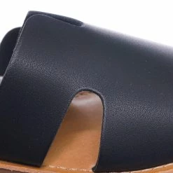 Speed Limit 98 New Salvia2 Girls Slip On Flat Slipper Sandal - Kids Children Horsehoe Open Toe Shoe