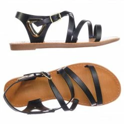 Speed Limit 98 New Velum2 Girls Gladiator Strappy Flat Sandal - Kids Children Open Toe Summer Shoe