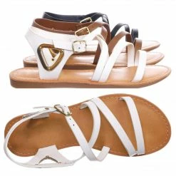 Speed Limit 98 New Velum2 Girls Gladiator Strappy Flat Sandal - Kids Children Open Toe Summer Shoe
