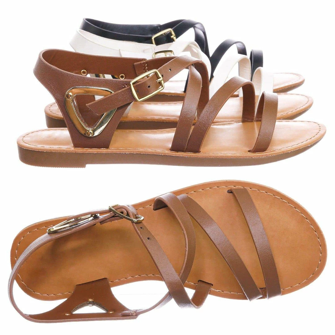 Speed Limit 98 New Velum2 Girls Gladiator Strappy Flat Sandal - Kids Children Open Toe Summer Shoe