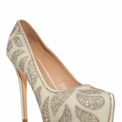 Blossom New Kinko Rhinestone Glitter Hidden Platform Pump - Women Heel