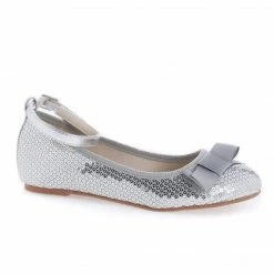 Styluxe New Bahama Children Girls Toddler Bow Slip On Ankle Cuff Sequins Flats