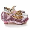 New Quincy By Styluxe, Children Girls Rock Glitter Mary Jane Low Heel Pumps